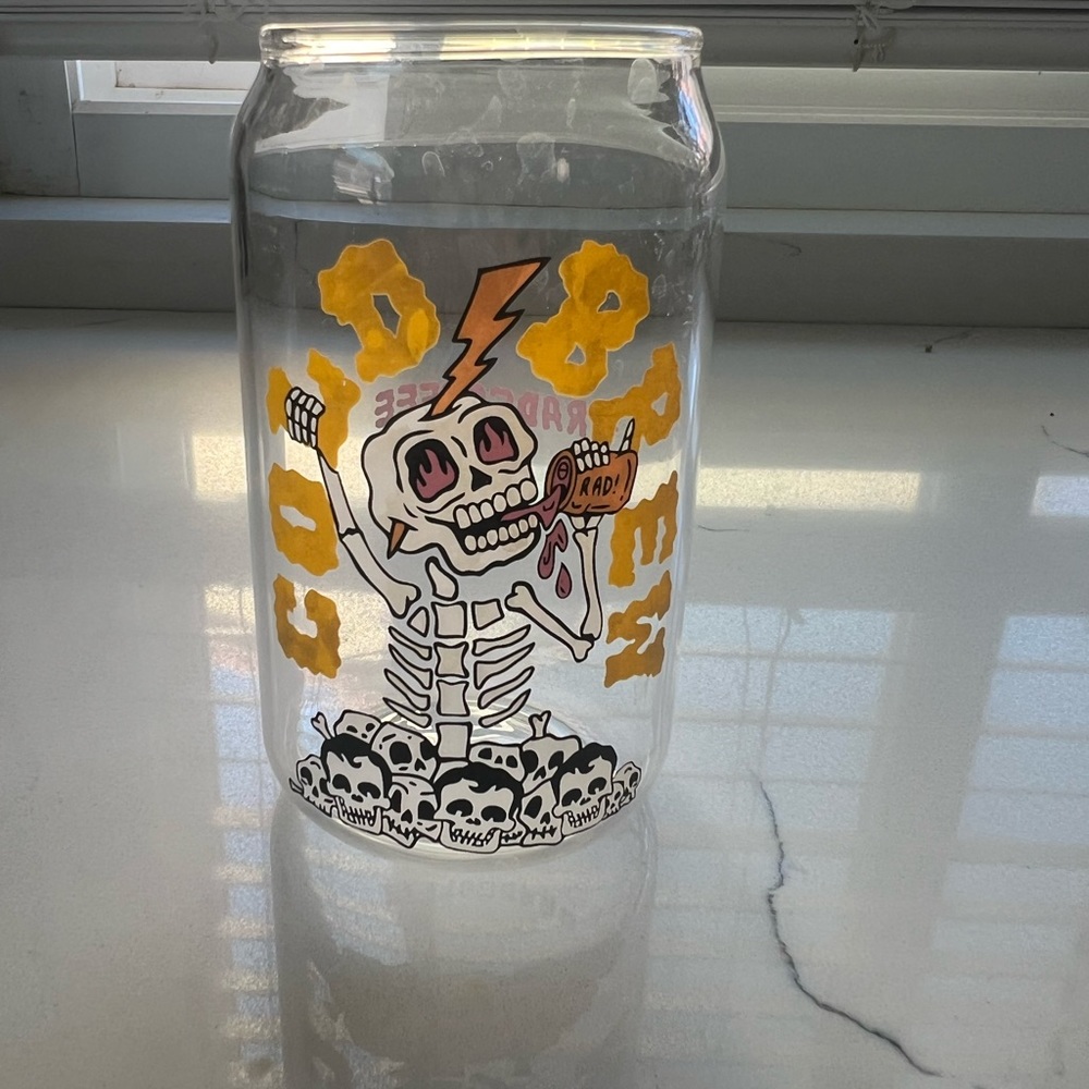 Coffee Halloween glass cup